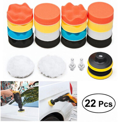 

3 Gross Polish Polishing Buffer Pad Kit With Drill Adapter For Car Polisher