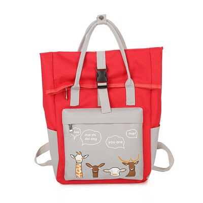 

Schoolbag Girl Korean version of ulzzang high school student chic Street clapping canvas ins backpack shoulder bag girl