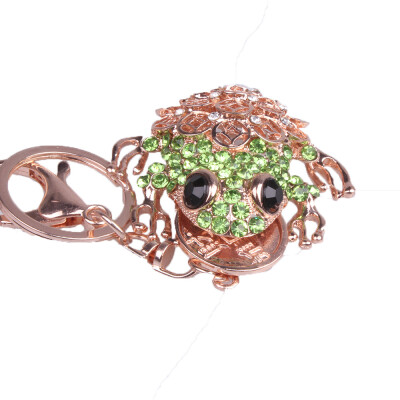 

Creative animal cute frog alloy keychain ladies fashion bag pendant