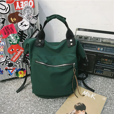 

Initial study of insfeng schoolbag female Korean version high school backpack undergraduates