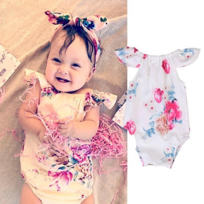 

Floral Newborn Baby Boys Girls Clothes Bodysuit Romper Jumpsuit Playsuit Outfits