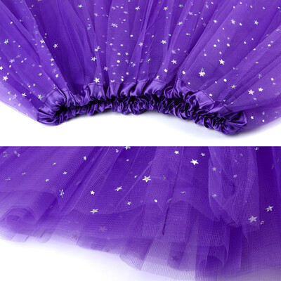 

Roseonmyhand Womens Pleated Gauze Short Skirt Adult Tutu Dancing Skirt