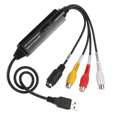 

USB Video Audio Capture Grabber Recorder Adapter Card for MAC OS 104 - 1012 Camcorder VHS Tape VCR DVD TV Box