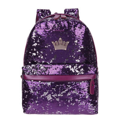 

Shining Sequins Women Backpack Teenage Girls Travel Casual Small School Bag