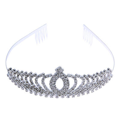 

Bride Crystal Crown Heart-Shaped Headdress Romatic Elegant Luxury Jewelry