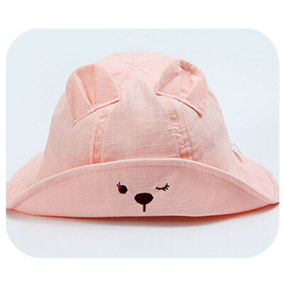 

Baby Wide Brim Sun Hat Cotton Kids Bucket Cap Summer Beach Girls Travel Outdoor
