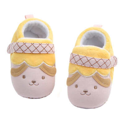 

Winter Cartoon Pattern Baby Boys Girls Warm Infant Antiskid Soft Bottom Shoes For 0-9Month Kids