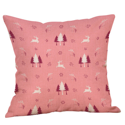 

Tailored Christmas Pillow Case Glitter Cotton Linen Sofa Throw Cushion Cover Home Decor