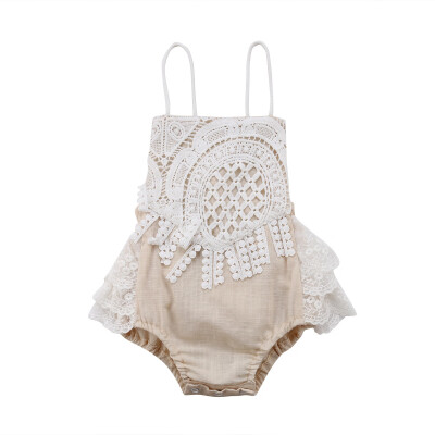 

Newborn Baby Girl Clothing Lace Romper Bodysuit Jumpsuit Outfit Clothes