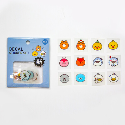 

Japanese Heart Decorative Mini Small PVC Cute Diary Girl Stickers Scrapbooking Flakes Rabbit Decal Stationery Items