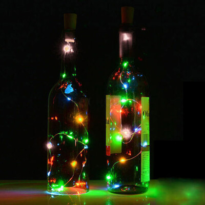 

Siaonvr 5PCS 2M Solar Cork Wine Bottle Stopper Copper Wire String Lights Fairy Lamps