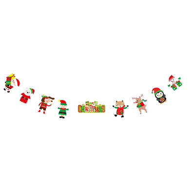 

Tailored Christmas Window Hotel Party Home Hanging DIY Decor Banner Colorful