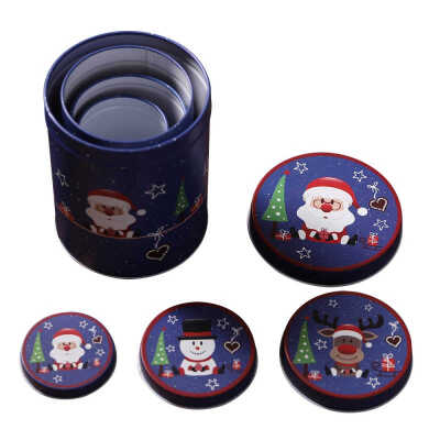 

Christmas Tinplate Empty Tins Christmas Candy Cookie Gift Storage Container Cases Collectible Christmas Decorative Box