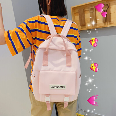 

Hmm backpack lady shoulder bag Chaozhou brand lady bag lady bag lady ins wind big capacity campus tide of lady bag lady