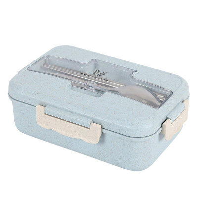 

Kids Adults 3 Compartments Lunch Box Box Bento Food Storage Container