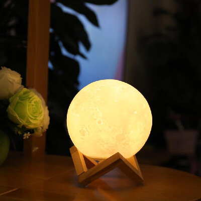 

Creative touch 3D moon night light usb charging induction lamp Amazon led new moon bedside lamp