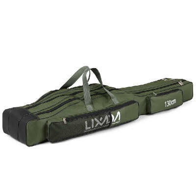 

Lixada 130cm150cm Three Layers Fishing Bag Portable Folding Fishing Rod Reel Tackle Tool Carry Case Carrier Travel Bag