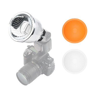 

Universal Lambancy Dome Flash Diffuser with Orange White Silver Domes for Canon 420EX 430EX 550EX 580EX 600EX for Nikon SB600 SB70