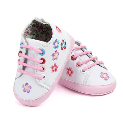 

Infant Baby Shoes PU Leather Cartoon Floral Style First Walker Girls Toddler Kids Footwear Soft Sole No-slip Prewalkers