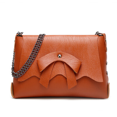 

Tailored Womens Fashion Shoulder Bag Solid Color Simple Messenger Bag Chain Bag