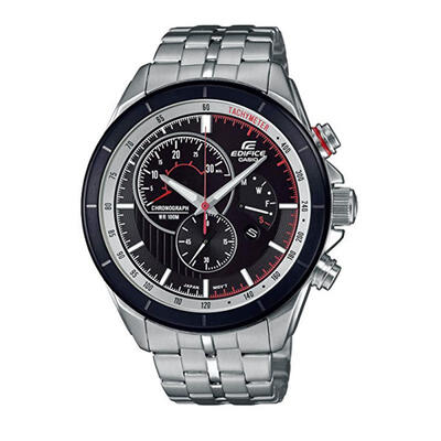 

Casio Edifice EFR-561DB-1B Gents Quartz Watch With Stainless Steel Strap