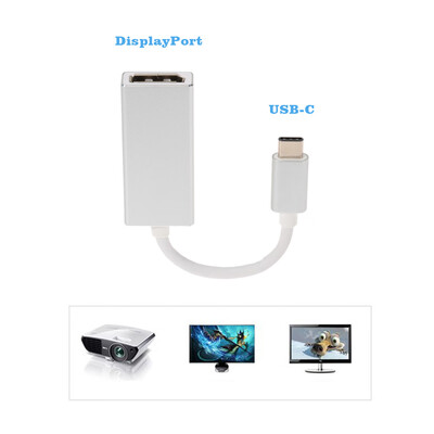 

USB 31 Type-C to DisplayPort DP 1080p HDTV Hub Adapter Data Cable for New MacBook 12" Google Chromebook Pixel