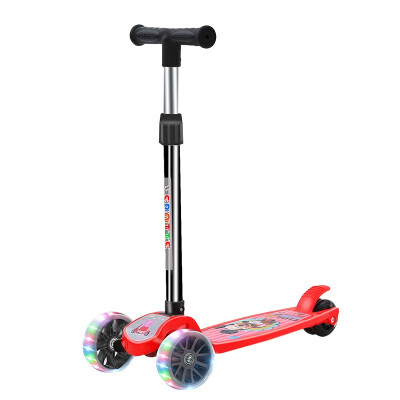 

Children scooters 2-6 years old three-wheel scooters beginners one-key folding wide wheel