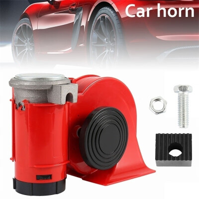 

12V Air Red Snail Horn Bus Car Truck 150DB Dual Tone Auto Explosion Kompakt Kompressor