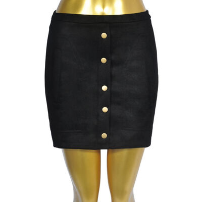 

Women Skirt Faux Suede Black Camel Pink Color Solid Bust Short Skirt Womens Career Slim Hip Pencil Work Skirts For Girl