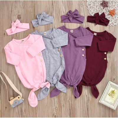 

Baby Boy Girl Robe Long Sleeve Fall Swaddle Sleeping Bag Sleepsuit BlanketHeadwear