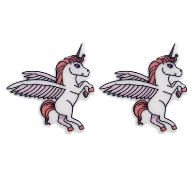 

Trend Cute Mermaid Delicate Personality Colorful Unicorn Earrings Woman Girls Unicorn Earrings Stud Cartoon Horse Jewelry