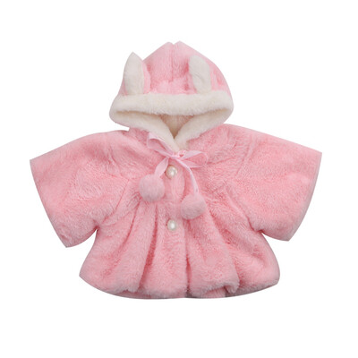 

Newborn Baby Girls Fur Winter Warm Coat Outerwear Cloak Jacket Kids Clothes