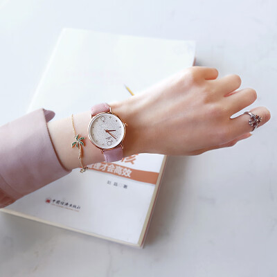 

Scandinavian lady watch ins style simple temperament fashion light bee style French minority student watch