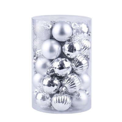 

34pcs 6cm Christmas Tree Decoration Ball Decoration Christmas Party Hanging Ball Assorted Set Christmas Tree Decoration Orname