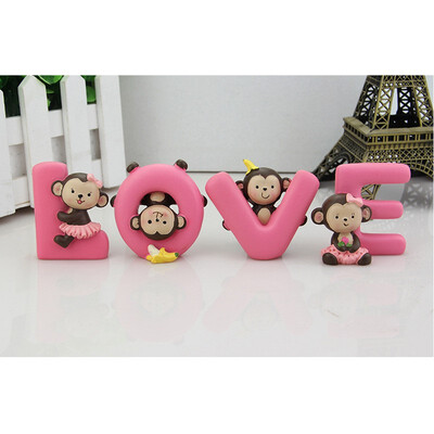 

1 Set car Interior Accessories Love Banana Monkey Doll Kiss Baby Doll Fashionable car Ornament Decoration Lovely Cartoon Dolls