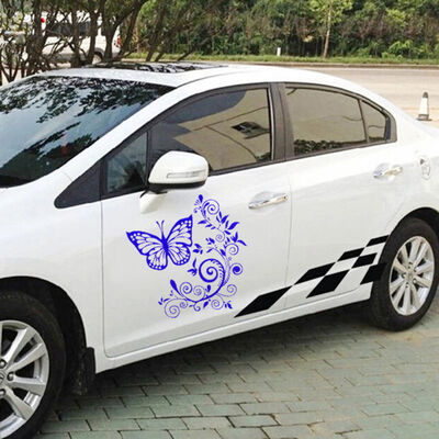 

Car Stickers Flower Hood Tailgate Side Window Decal Butterfly Decoration Wraps