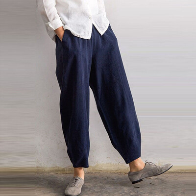

Tailored Women Fashion High Waist Loose Comfortable Long Trousers Pants