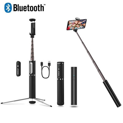 

JTWEB Selfie Stick Bluetooth Extendable Selfie Sticks with Wireless Remote Tripod Stand Upgrade Aluminum Design Simple
