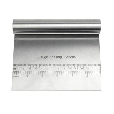 

Durable Stainless Steel Pizza Dough Scraper Cutter Kitchen Pastry Cake Tool