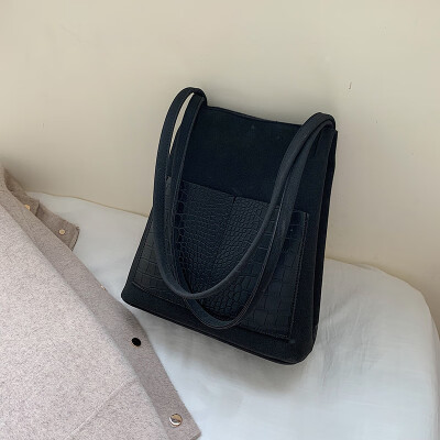 

Autumn&winter on the new large bag women 2019 new Korean fashion matte shoulder bag Joker texture temperament bucket bag