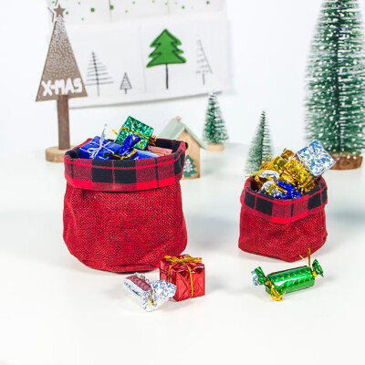 

Gobestart Cloth Christmas Childrens Candy Basket Christmas Accessories Kids Storage Bag