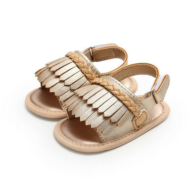 

Newborn Baby Girl Summer Sandals Anti-slip Prewalker Kid Soft Sole Crib Shoes