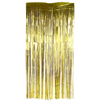 

Birthday Wedding Party Reusable Foil Tinsel Fringe Curtain Doorway Room Hanging Decoration Foil Curtains