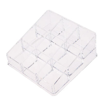 

9 Grid Storage Box Cosmetic Jewelry Box Cosmetic Box Crystal Clear