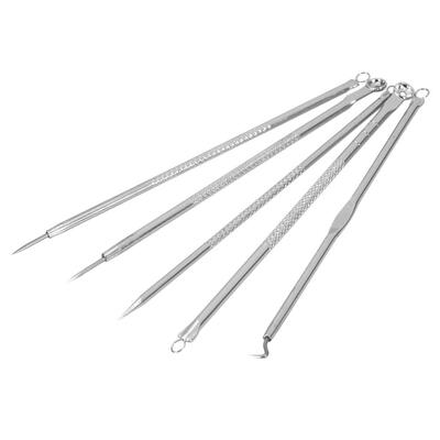 

5Pcs Useful Double-end Stainless Steel Blackhead Acne Pimple Needle Skin Care Tool Set Pimple Removal NeedleBlackhead Needle