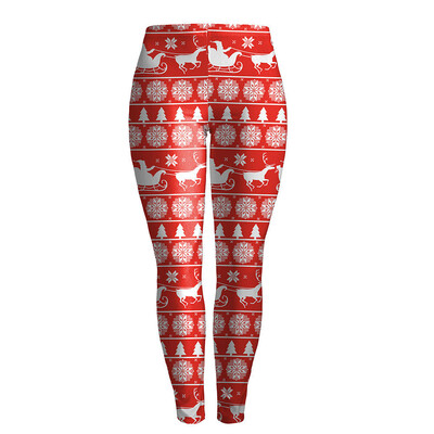 

Tailored Christmas Reindeer Styles Printing Trousers Leggings