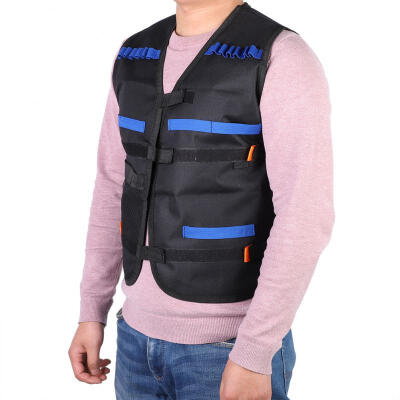 

Greensen Outdoor Sport Kids Toy Gun Game Jacket Breathable Black Training Tactics Vest