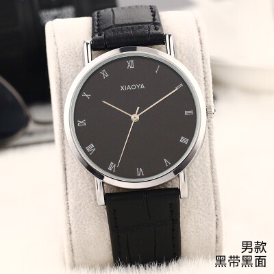 

Korean fashion trend watch female student Korean version of simple casual atmosphere quartz watch belt mens watch couple watch