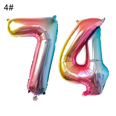 

Colorful 4th of July Independence Day Numbers Star Ballons Party Props Decor