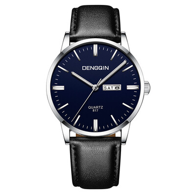 

Gobestart Luxury Quartz Sport Military Stainless Steel Dial Leather Band Wrist Watch